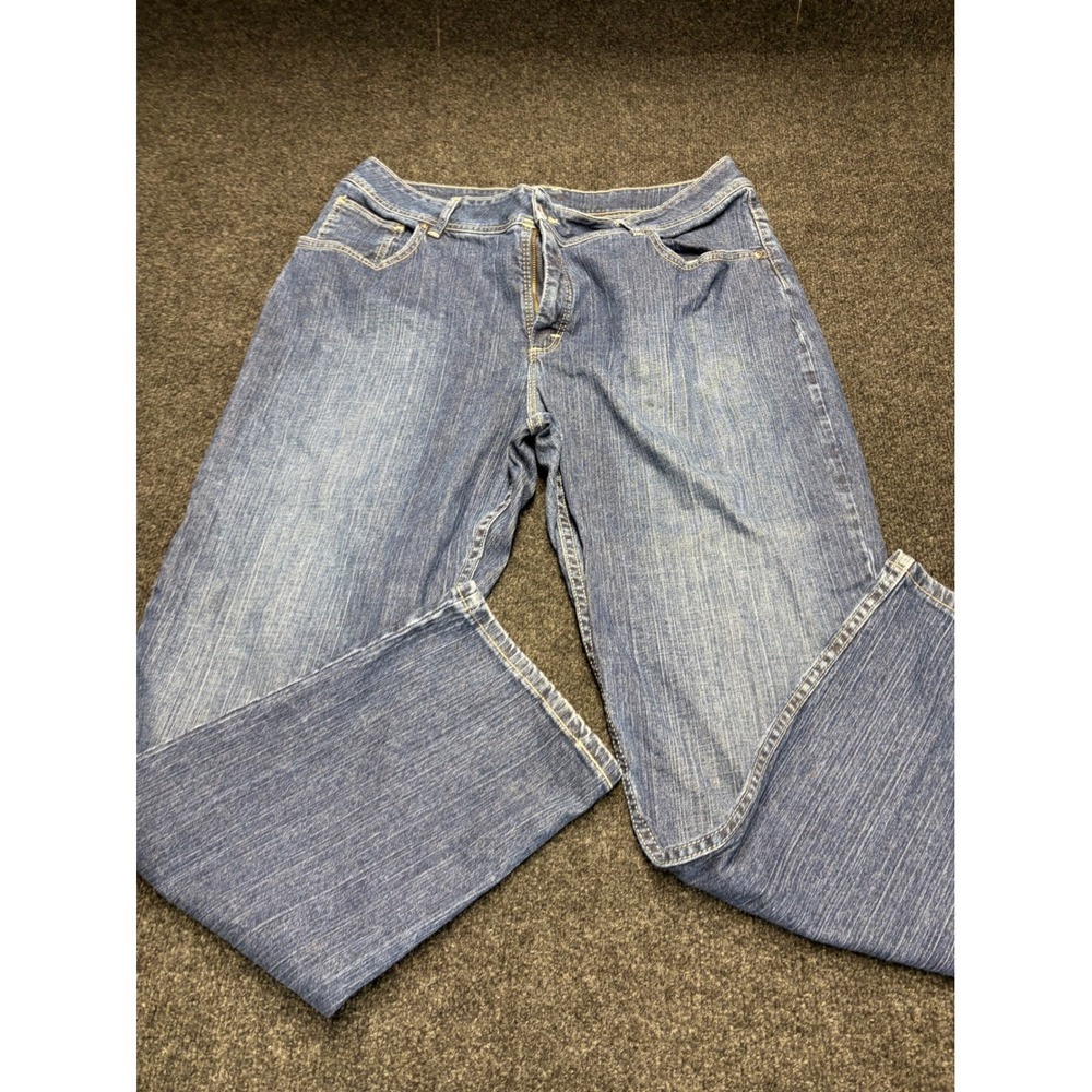 Riders by Lee Mens Relaxed Fit Straight Leg Jeans Medium Wash Blue 34x29